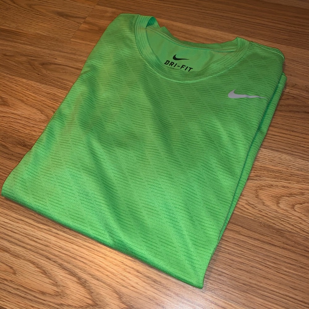 Green Nike Dri-Fit T shirt